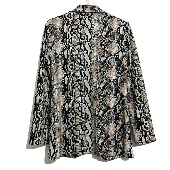 JOSEPH RIBKOFF Snake Print Open Front Jacket - Picture 4 of 12